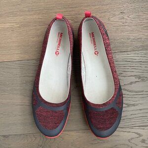 Merrell Performance Footwear Select Grip Slip On Ballet Flats Cayenne Grey Sz 10